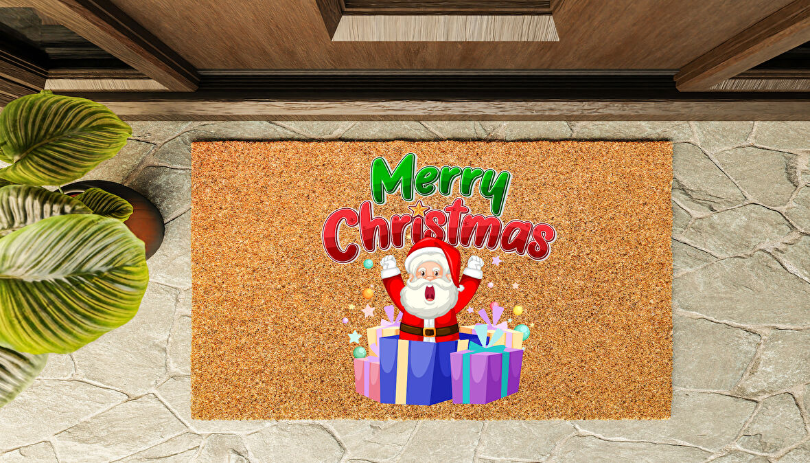 Kapı Önü Paspası Yeni Yıl 2025 Özel Tasarım Koko Model 143