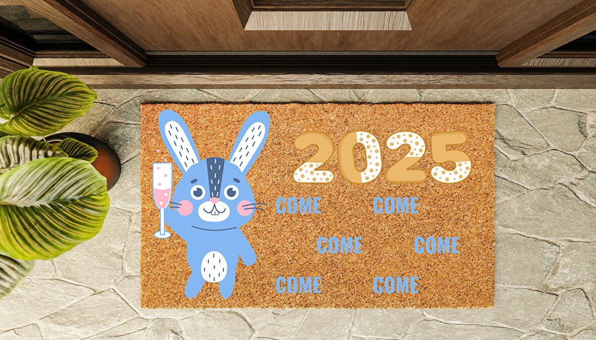 Kapı Önü Paspası Yeni Yıl 2025 Özel Tasarım Koko Model 144