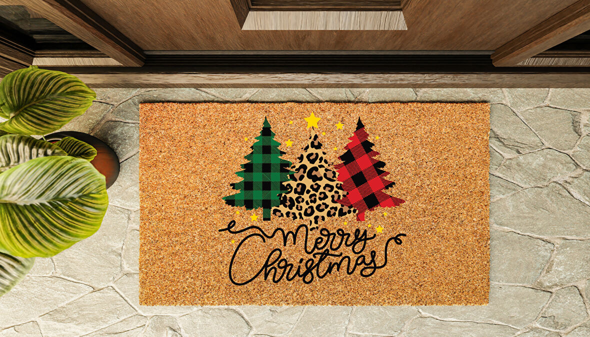 Kapı Önü Paspası Yeni Yıl 2025 Özel Tasarım Koko Model 183