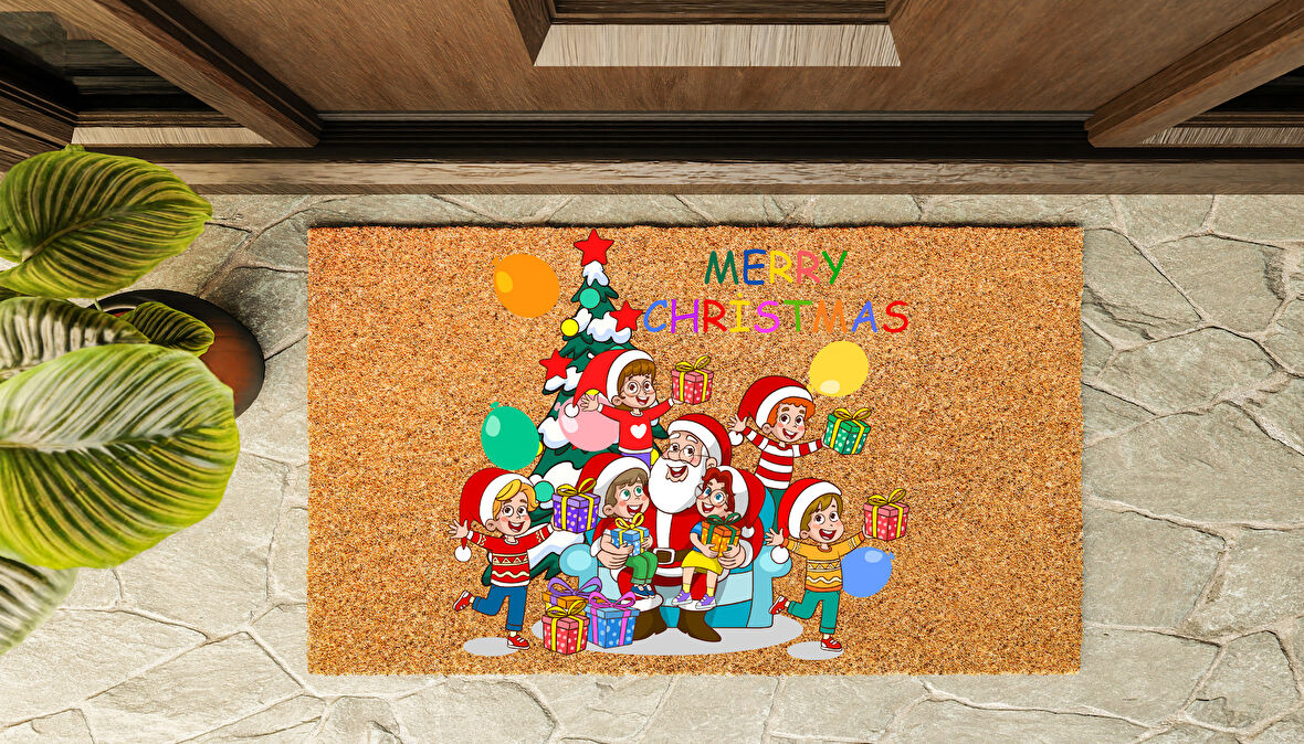 Kapı Önü Paspası Yeni Yıl 2025 Özel Tasarım Koko Model 191