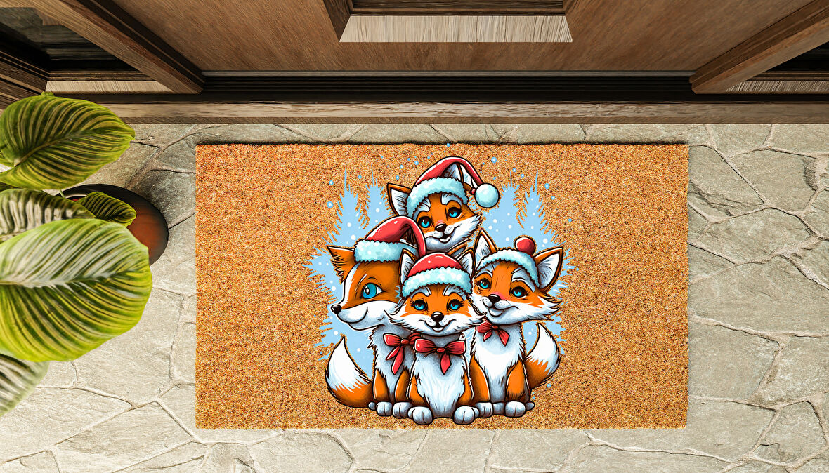 Kapı Önü Paspası Yeni Yıl 2025 Özel Tasarım Koko Model 208