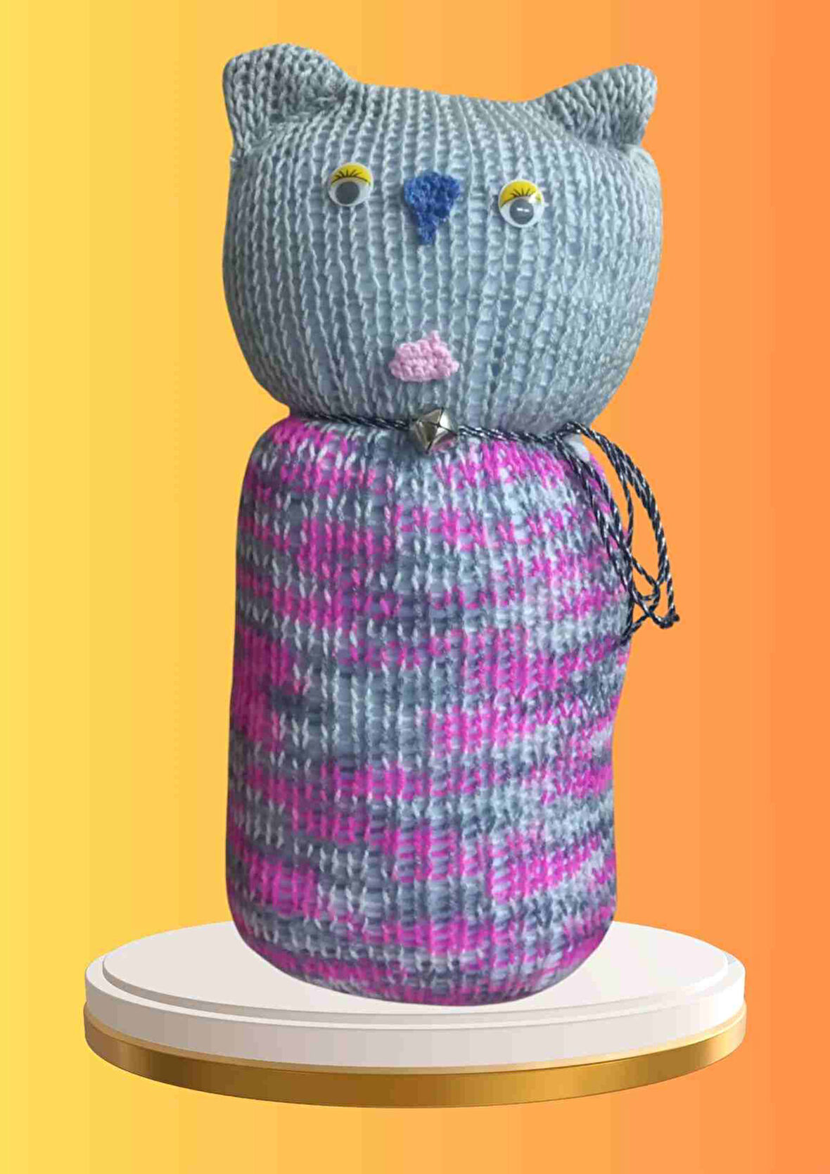 Tıkırık Örgü Yastık Uyku ve Oyun Arkadaşı Boncuk - 35 cm
