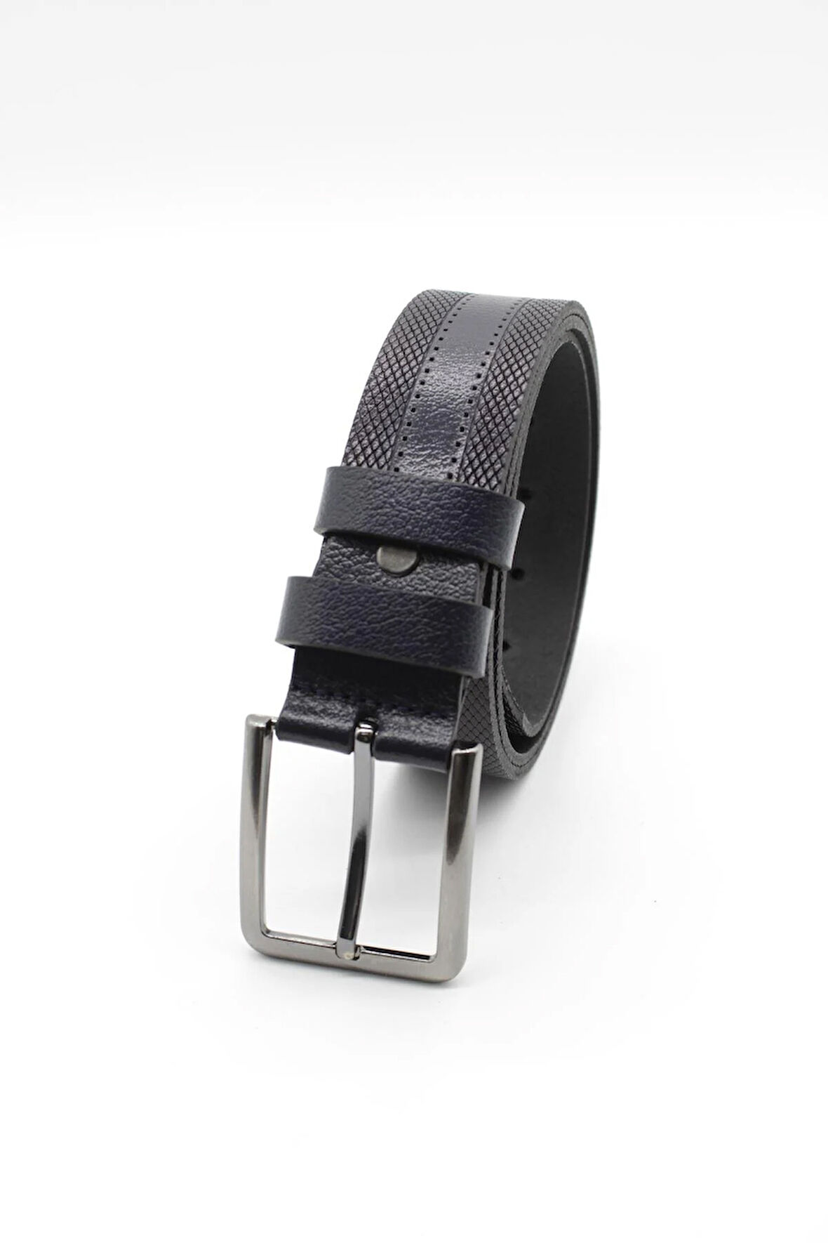 Koyu Lacivert Tokalı Analin Kemer