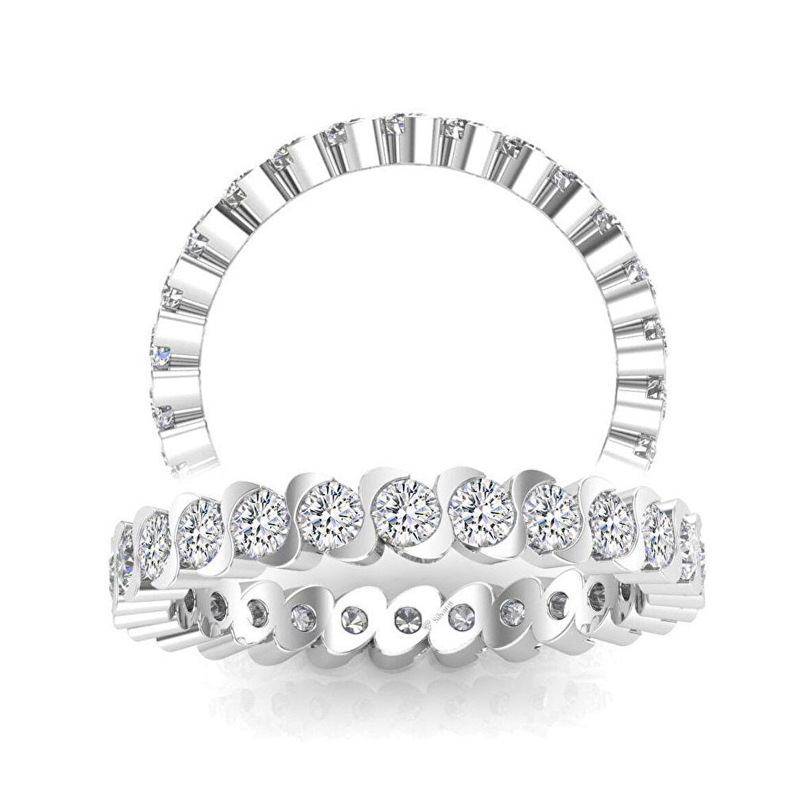 0,75 Karat Pırlanta Tamtur Yüzük