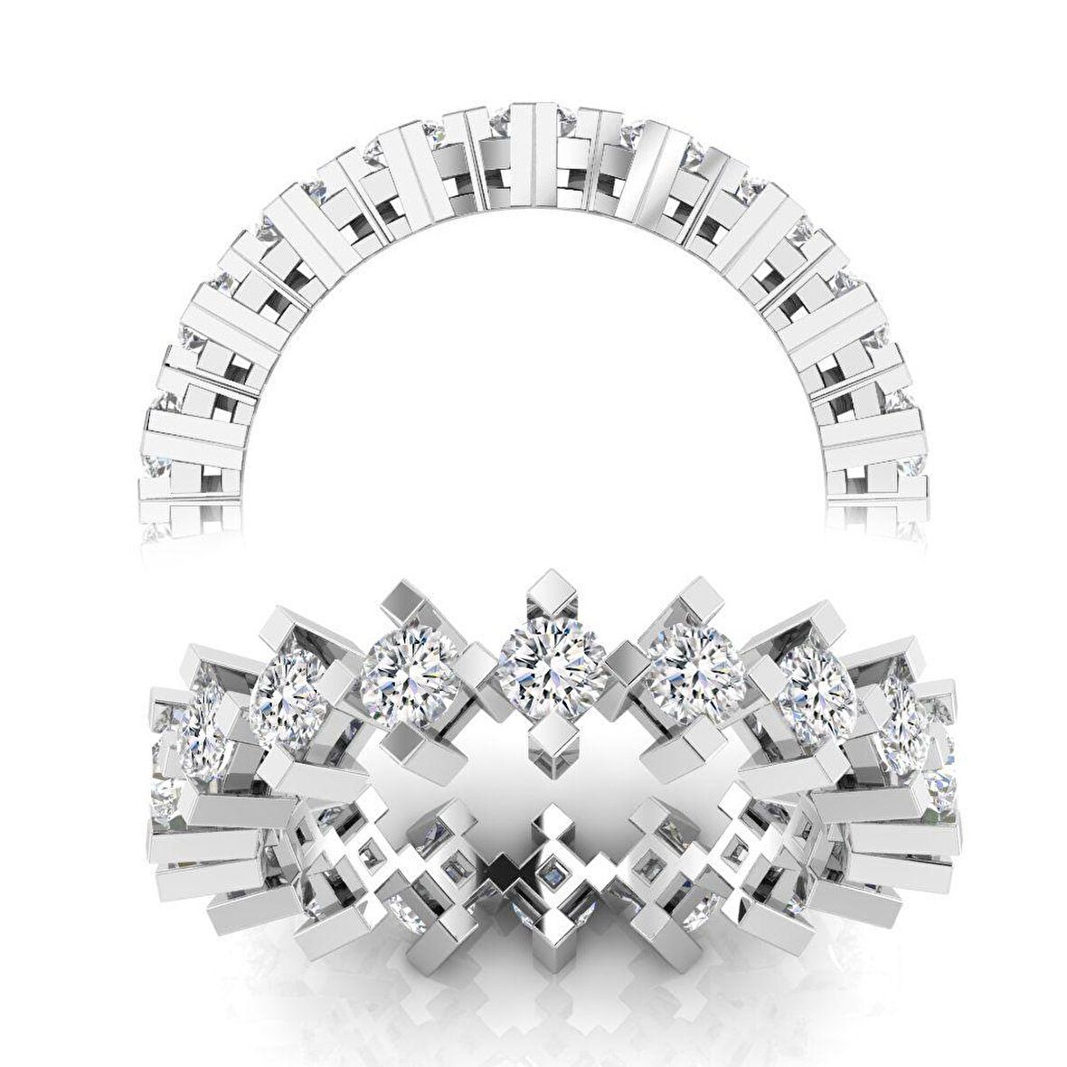 1,80 Karat Pırlanta Tamtur Yüzük