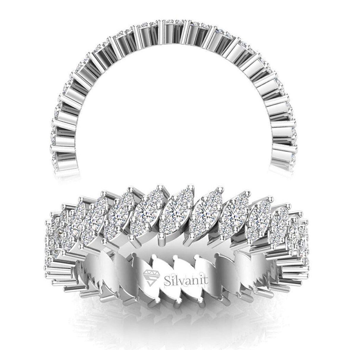 0,85 Karat Pırlanta Tamtur Yüzük