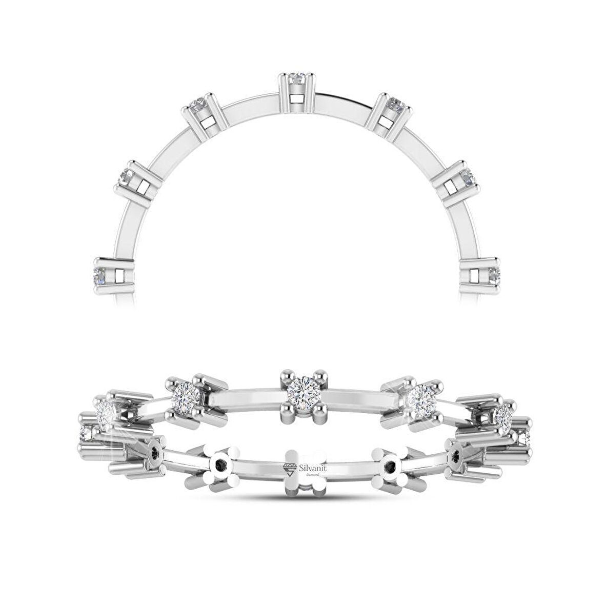 0,15 Karat Pırlanta Tamtur Yüzük