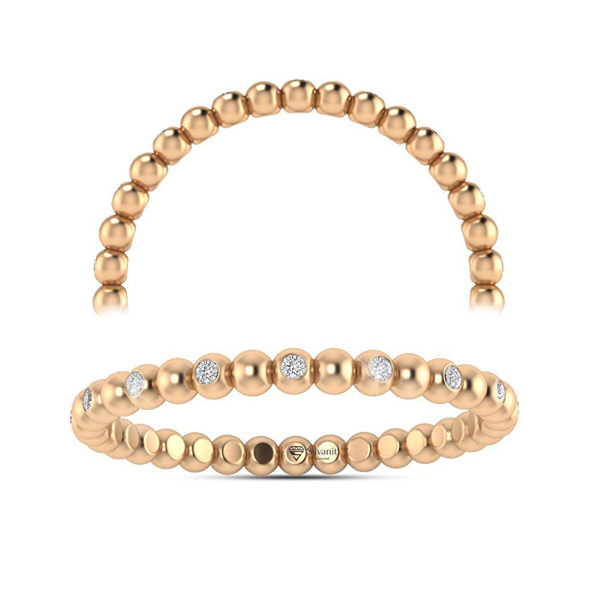 0,08 Karat Pırlanta Tamtur Yüzük