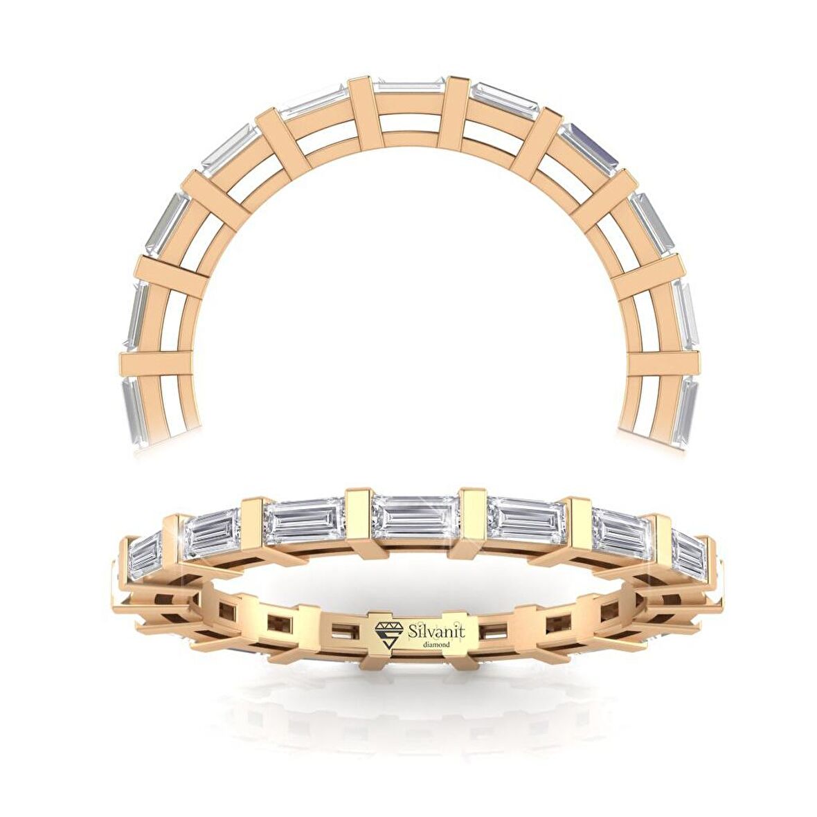 0,80 Karat Tamtur Baget Yüzük