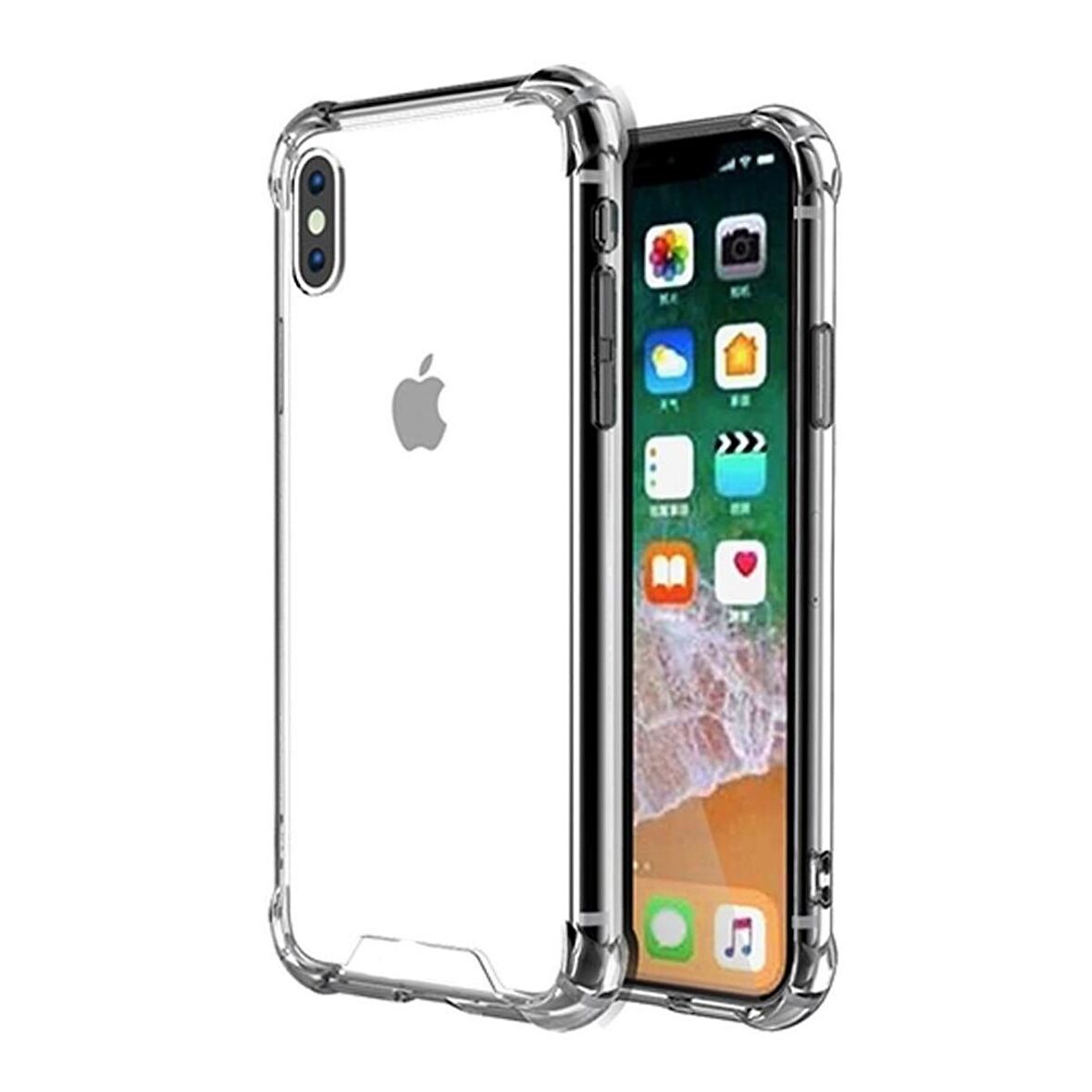 Smcase iPhone XS Kılıf Anti Darbe Dayanıklı Silikon 