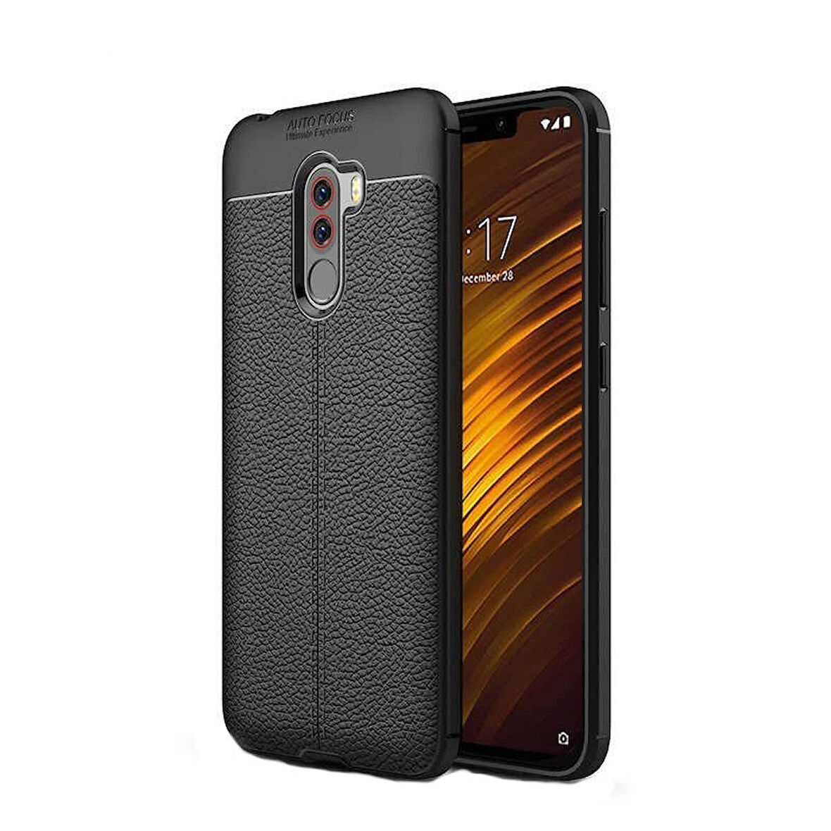 Smcase Xiaomi F1 Deri Dokulu Silikon Kılıf