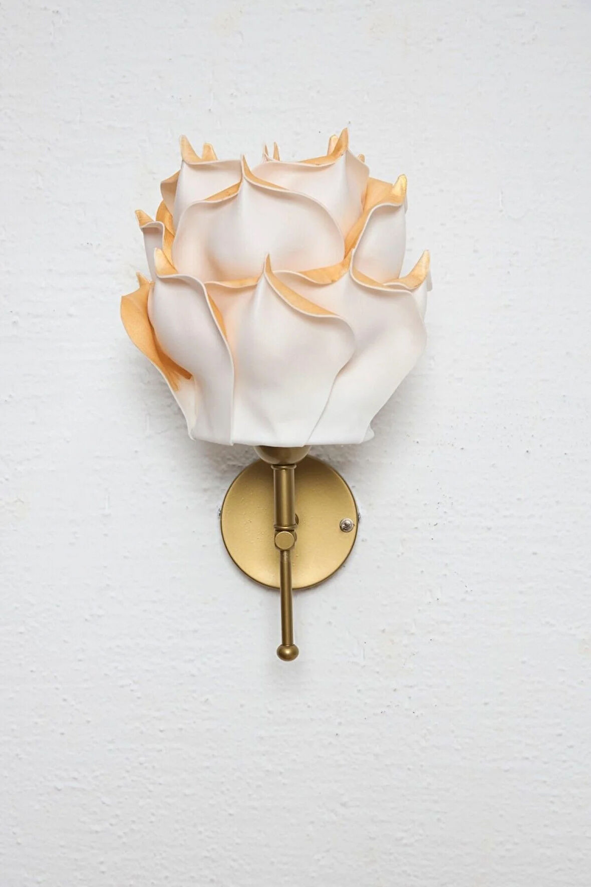 Dekor Eva Gül Üst Eskitme Gold-alt Eskitme Kablosuz Pilli Ledli Duvar Aydınlatması Aplik