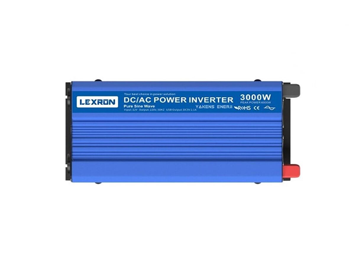 3000 Watt 12V Tam Sinüs İnverter Lexron