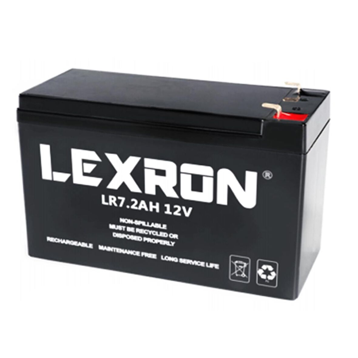 7.2 AH 12V Kuru Akü Lexron