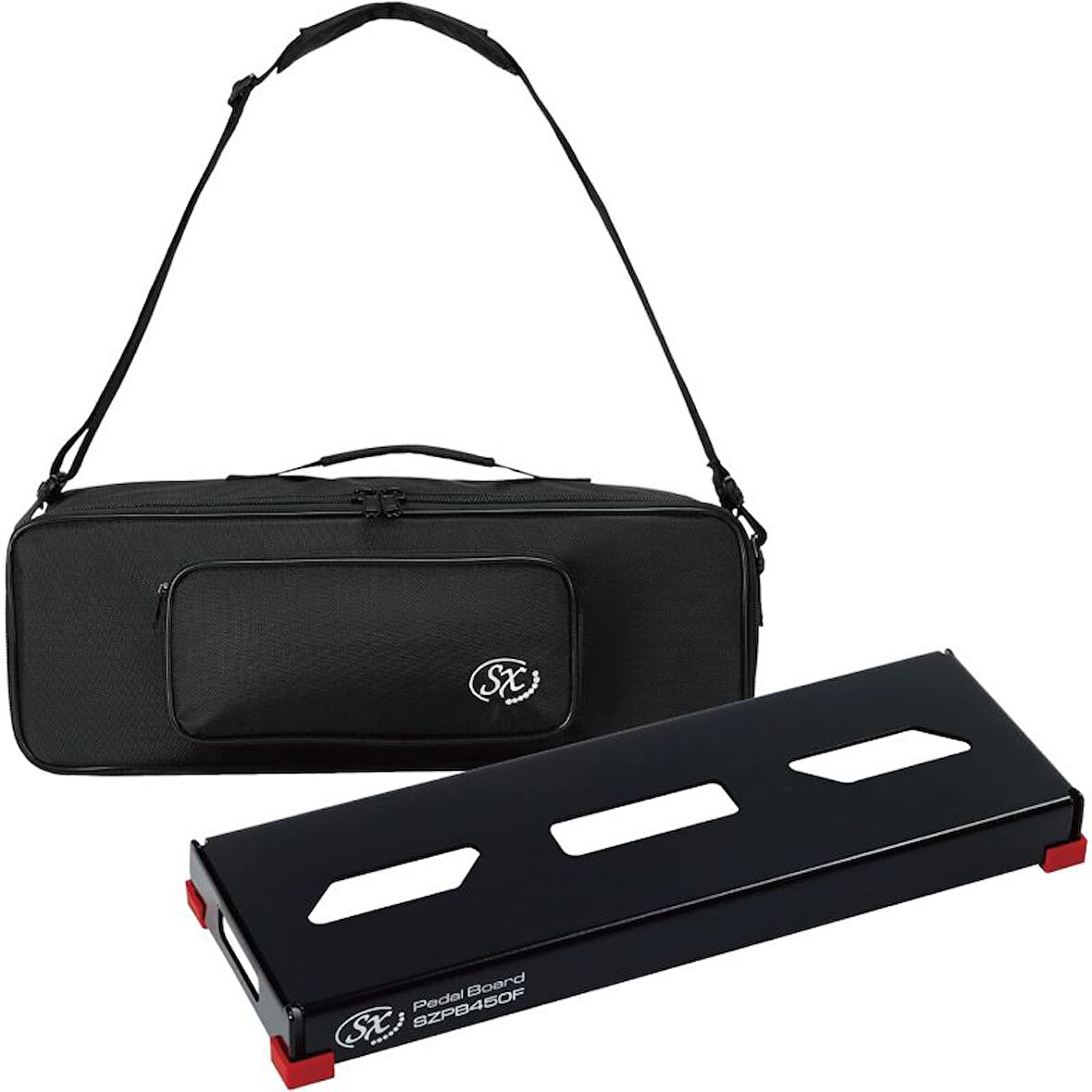 SX SZPB450FBK SZPB450FBK Xtra Small Flat Pedalboard (Taşıma Çantalı)