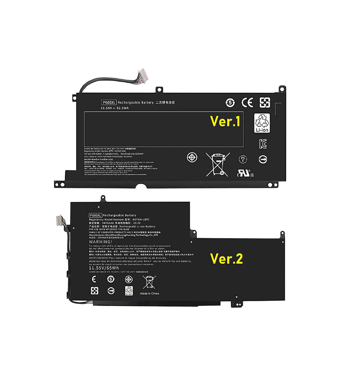 Hp Pavilion Gaming 8BR13EA Notebook Batarya Laptop Pil