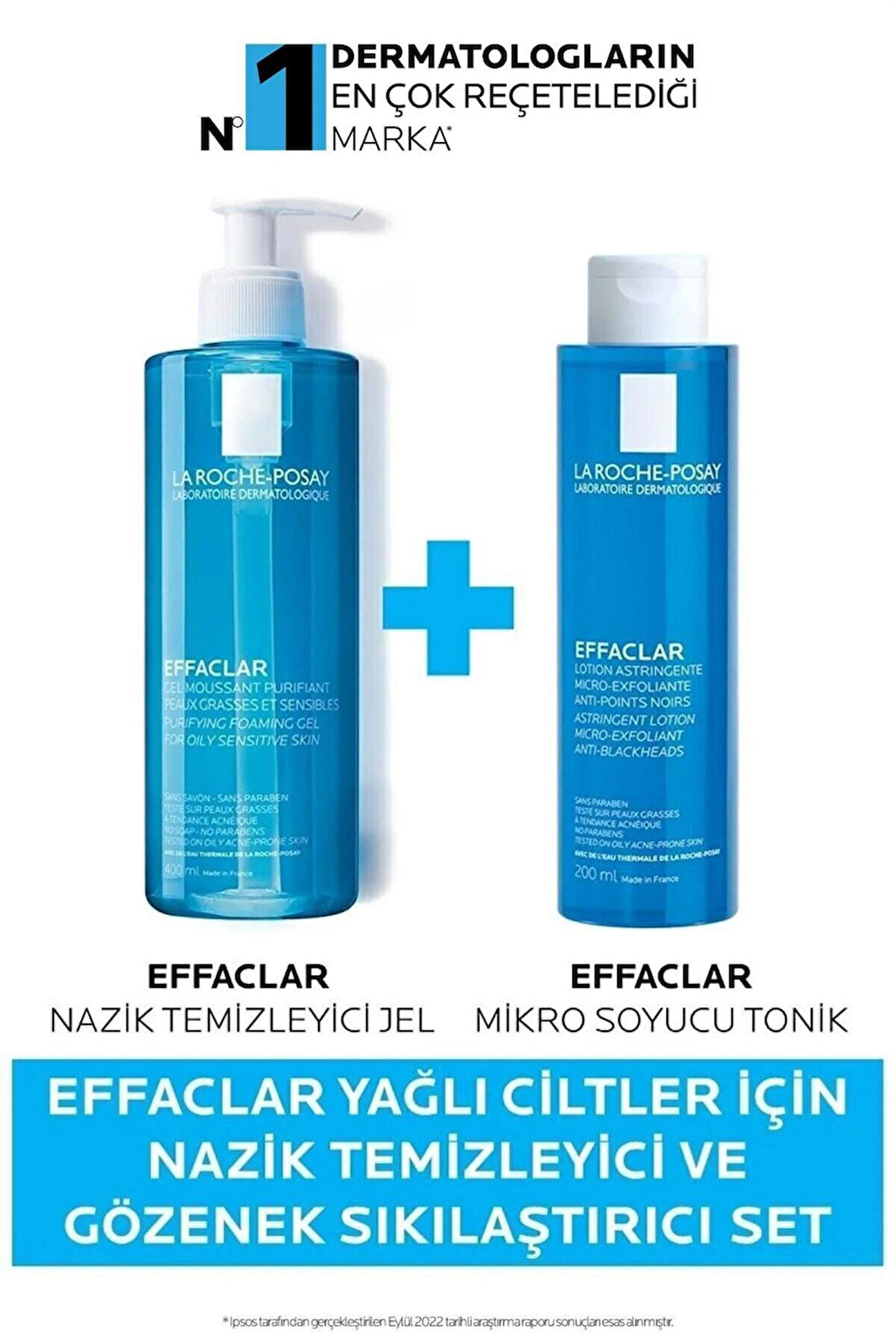 La Roche Posay Effaclar Yağlı Ciltler Için Nazik Temizleyici Ve Gözenek Sıkılaştırıcı Set
