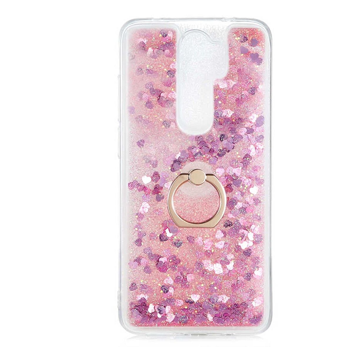 Gpack Xiaomi Redmi Note 8 Pro Kılıf Milce Sulu Yüzüklü Silikon Arka Kapak