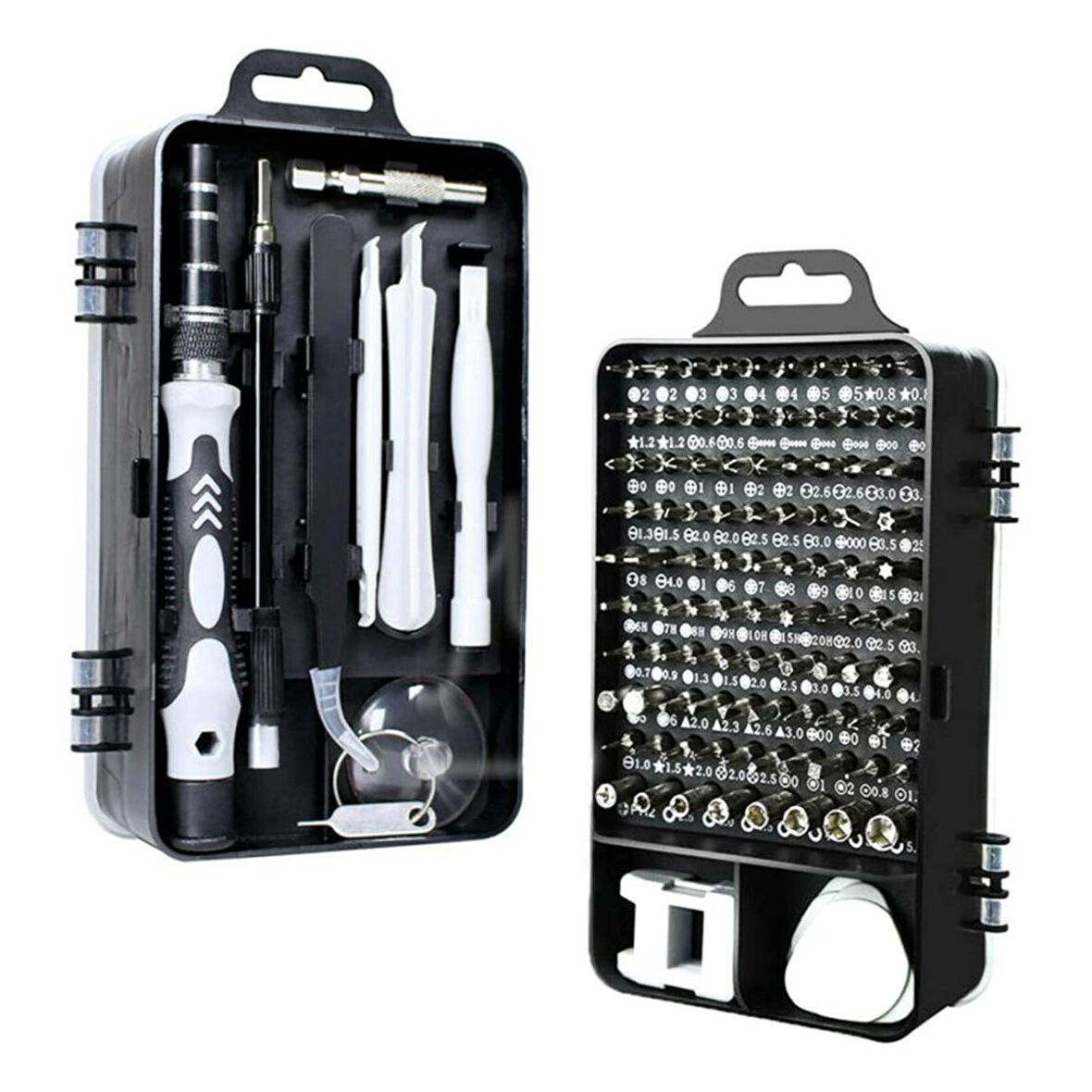  Meleners® Hassas Tornavida Seti Bilgisayar Pc Telefon Onarım Aracı Seti Manyetik 115 in 1 Tornavida Seti