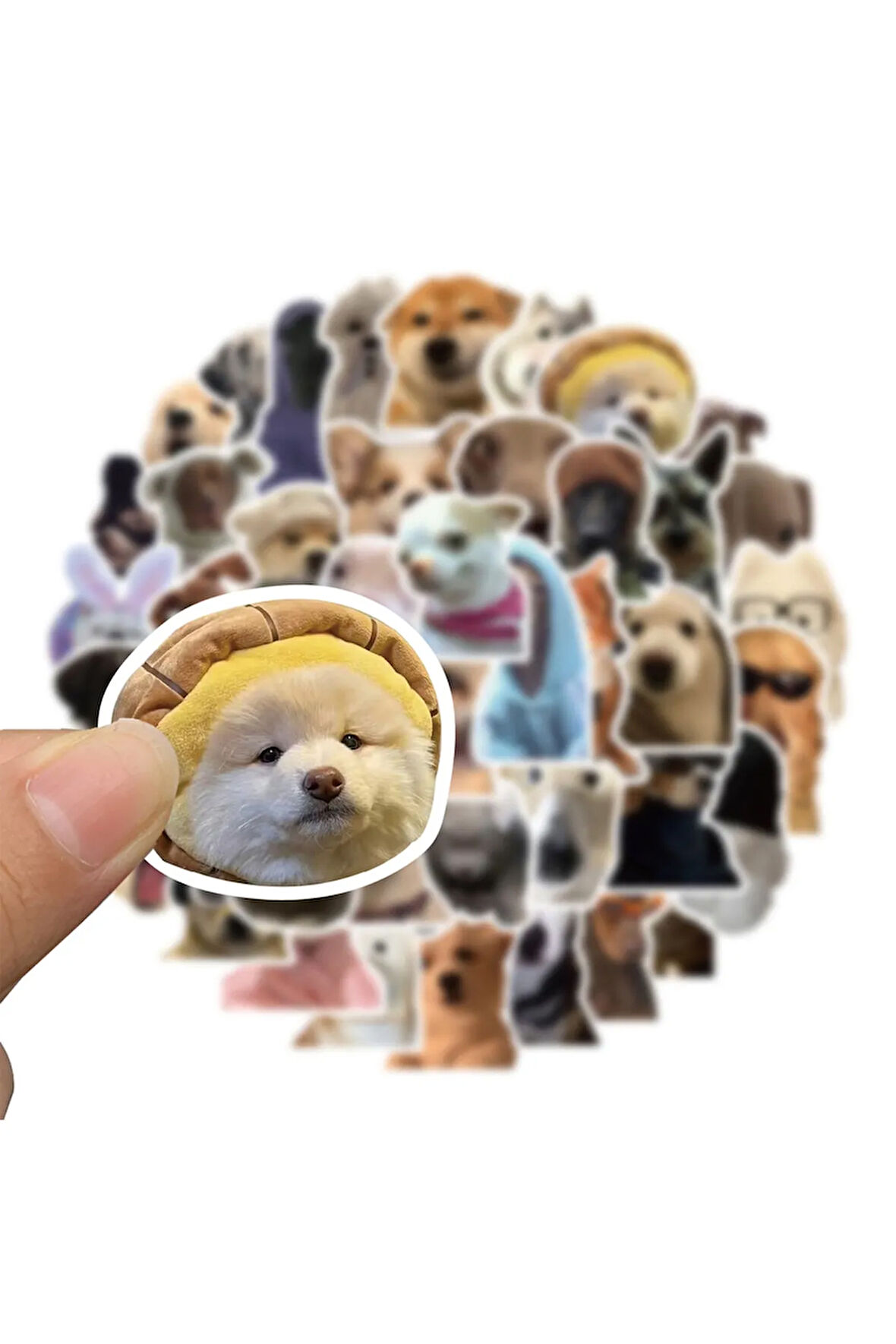 Sevimli Köpek Çıkartmaları Laptop Notebook Tablet Sticker Seti
