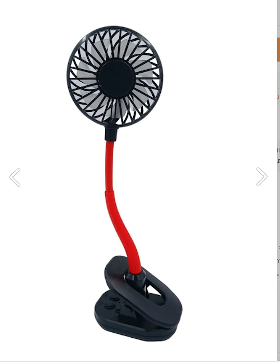 Ayarlanabilir Kıskaçlı Masa Üstü Mini Vantilatör