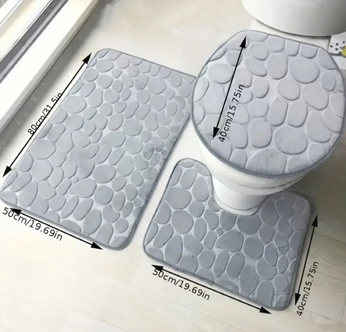 Banyo Tuvalet Paspas Seti 3 PARÇA