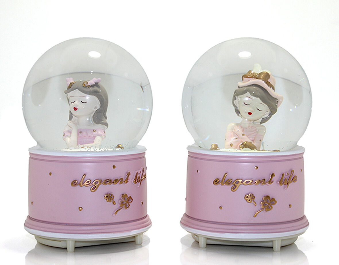 Kar Küresi Işıklı Müzikli 13 Cm No 2 