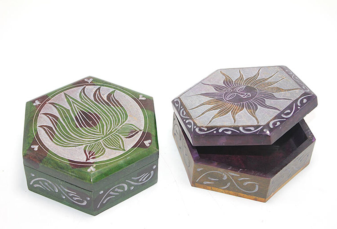 Obsidian Taşı Kutu Model 5 