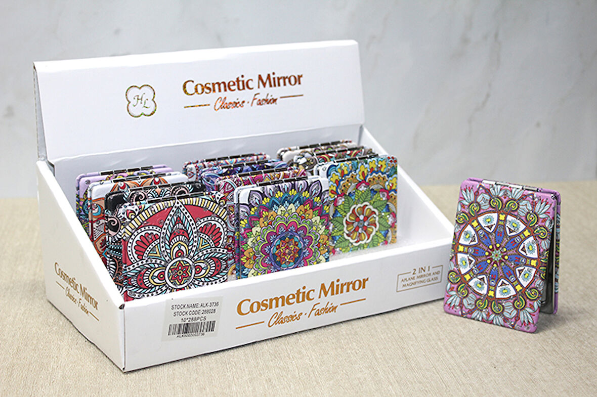 Taşlı El Aynası Dikdörtgen İnce Model 1 