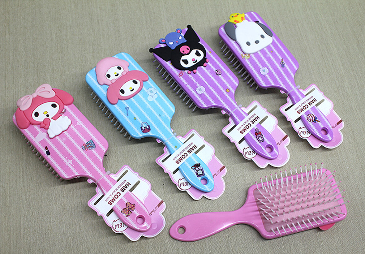 Kuromi, Hello Kitty, Cinnamon, My Melody Saç Tarağı Model 2 