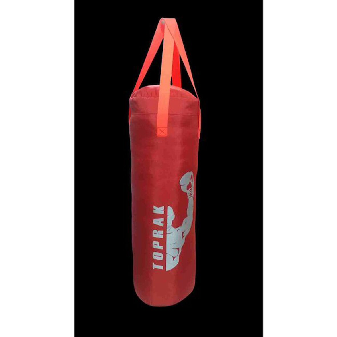 Boks Torbası Eldiven Ve Karabina Hediyeli İçi Dolu 60x22cm Kırmızı
