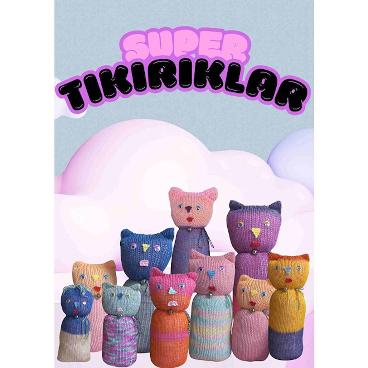 Tıkırık Örgü Yastık Uyku ve Oyun Arkadaşı Çıtırtı - 35 cm