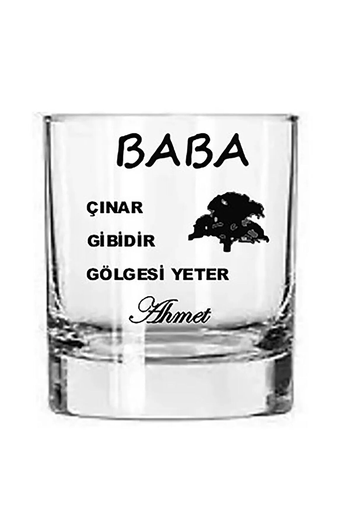 Tekli Baba Viski Babalar Günü Hediye Bardağı Viski Bardak