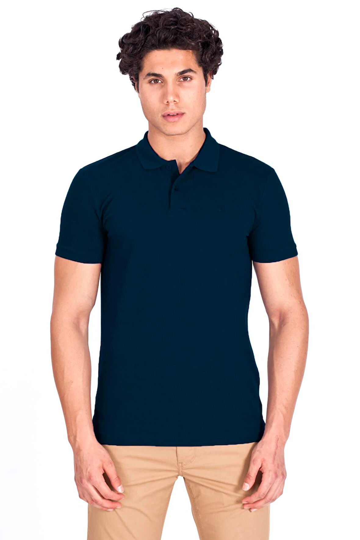 Erkek Polo Yaka Tişört Lacivert %100 Pamuk Slim Fit POLO T-SHİRT NCS JEANS 1055