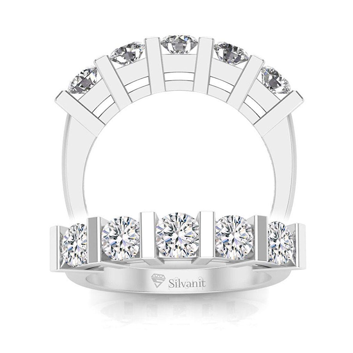 0,70 Karat Pırlanta Beştaş Yüzük