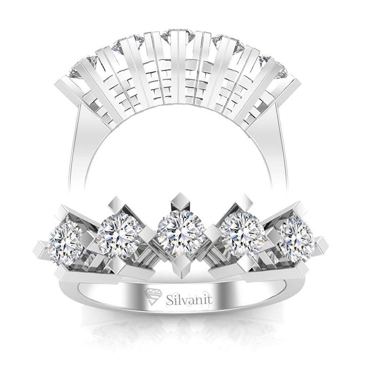 1,25 Karat Pırlanta Beştaş Yüzük