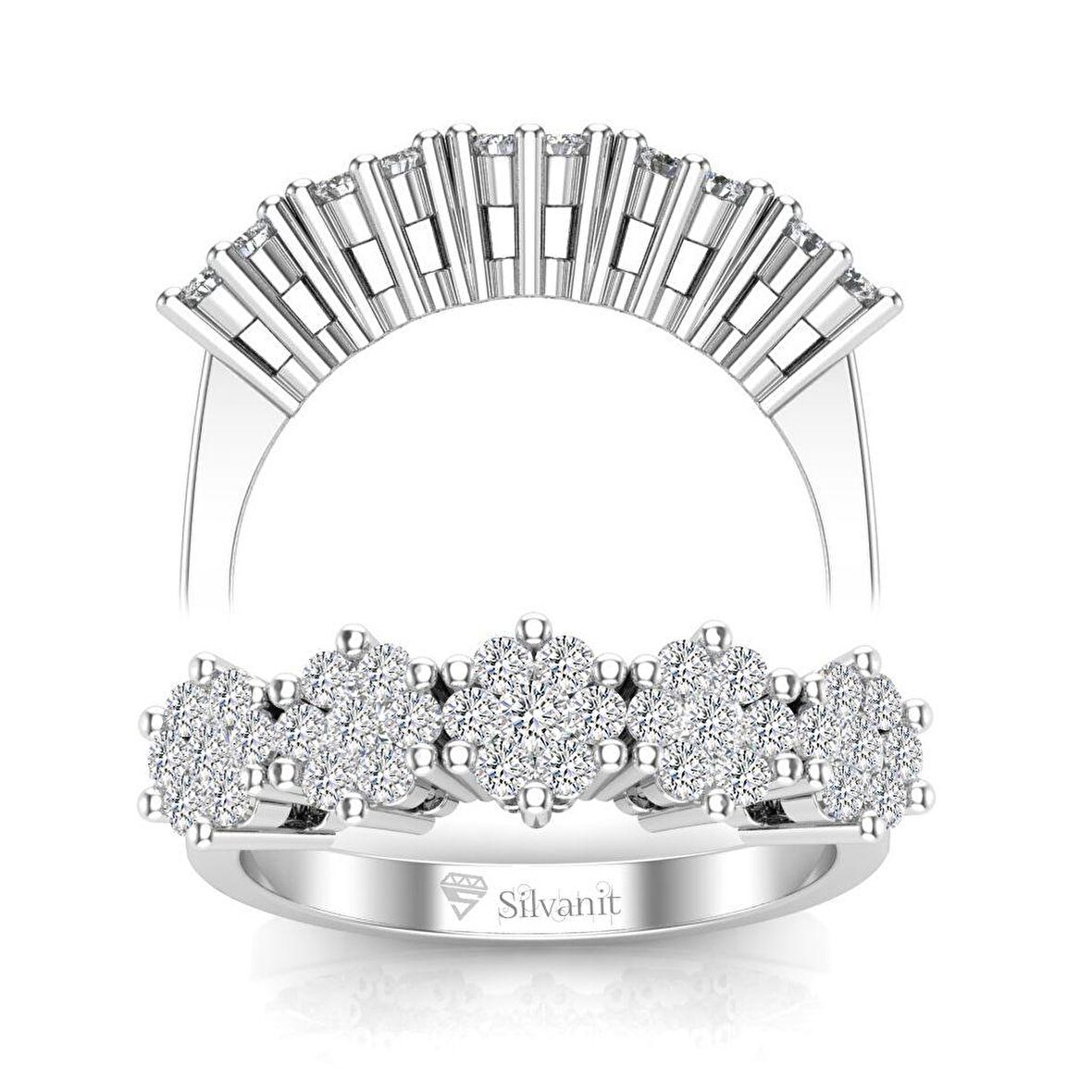 0,60 Karat Pırlanta Beştaş Yüzük