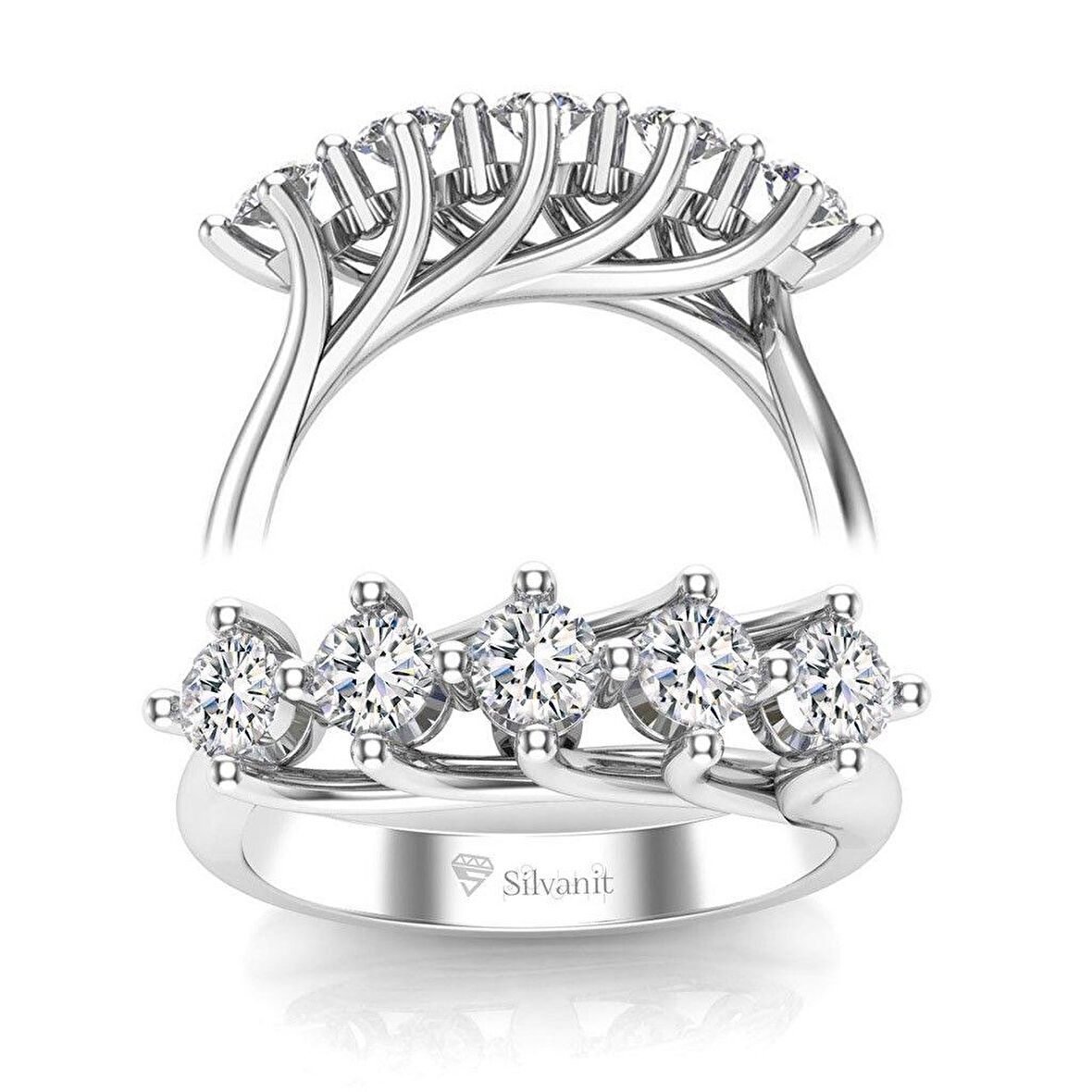 0,40 Karat Pırlanta Beştaş Yüzük