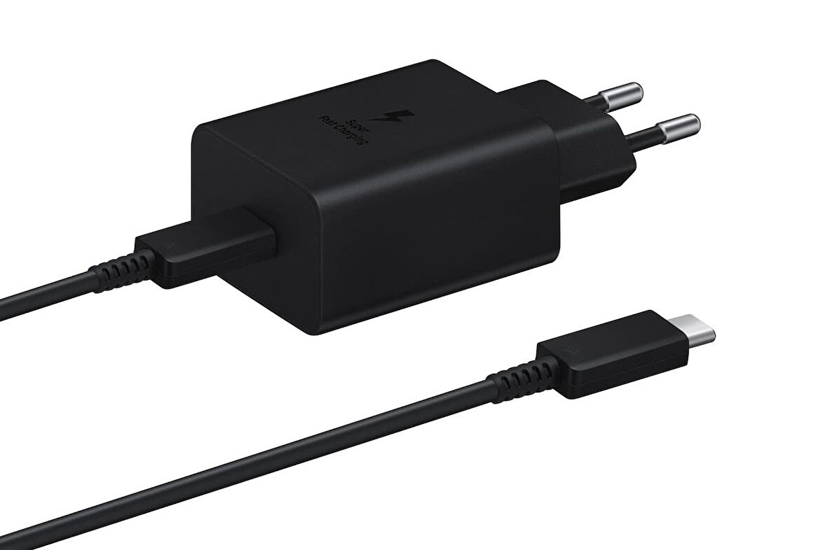SAMSUNG 45W TYPEC TO TYPEC HIZLI ŞARJ KABLOSU VE ŞARJ ADAPTÖRÜ