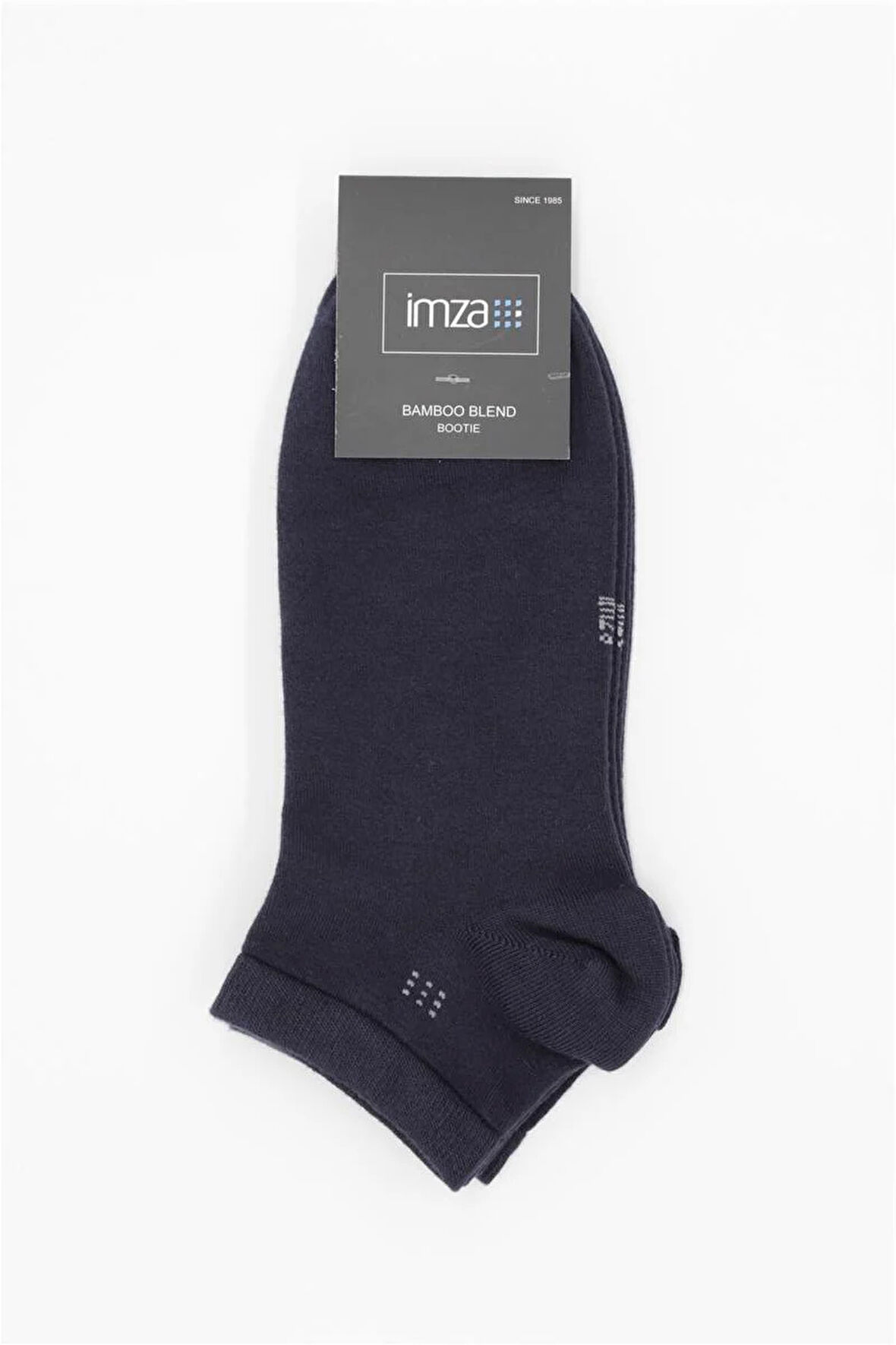 Koyu Lacivert Düz Bambu Patik Çorap 1060250152