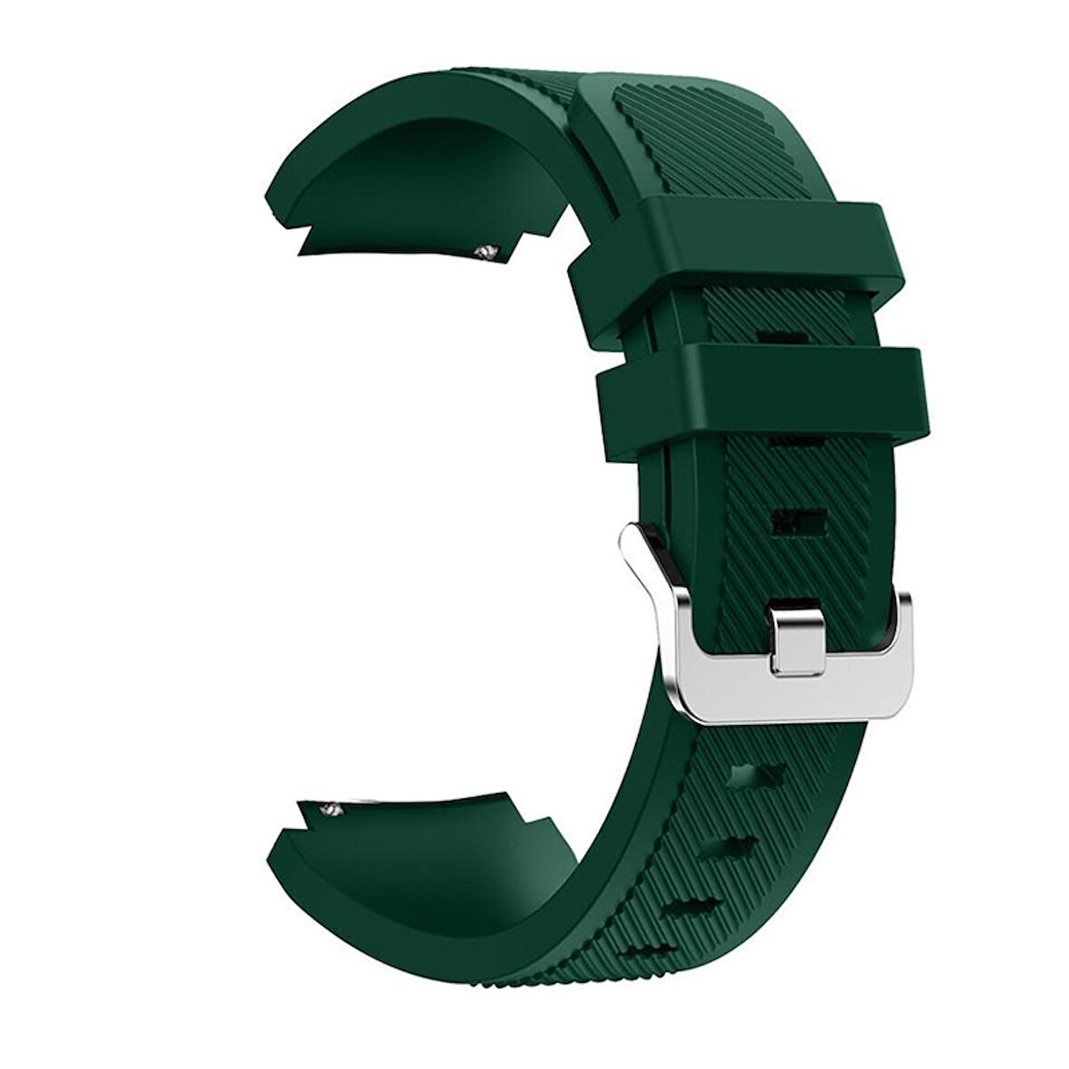 Gpack Xiaomi Mi Watch Revolve Kordon Silikon Çizgili Silikon Kançalı