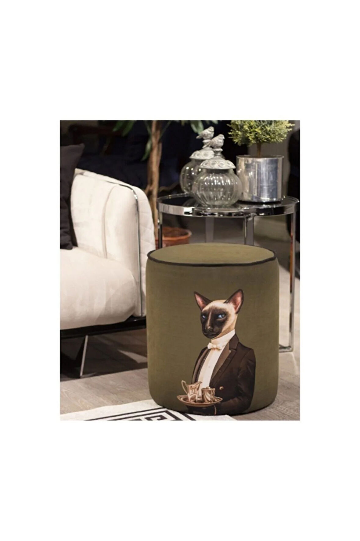 Mr. Cat Puf (Kumaşı Süettir. Uluslararası Solmama Sertifikasına Sahiptir.)