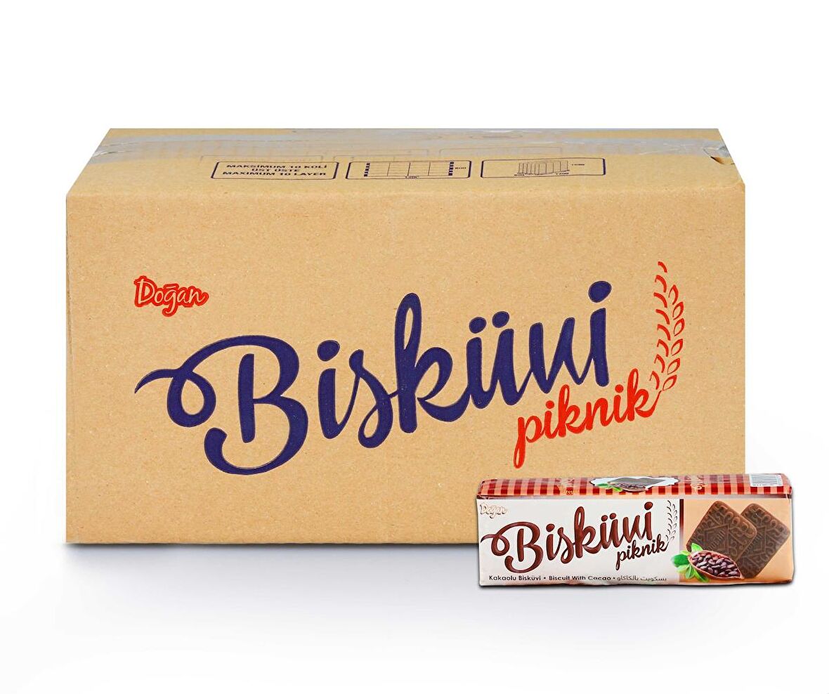 Doğan Kakaolu Piknik Bisküvi 80 Gr. 24 Adet (1 Kutu)