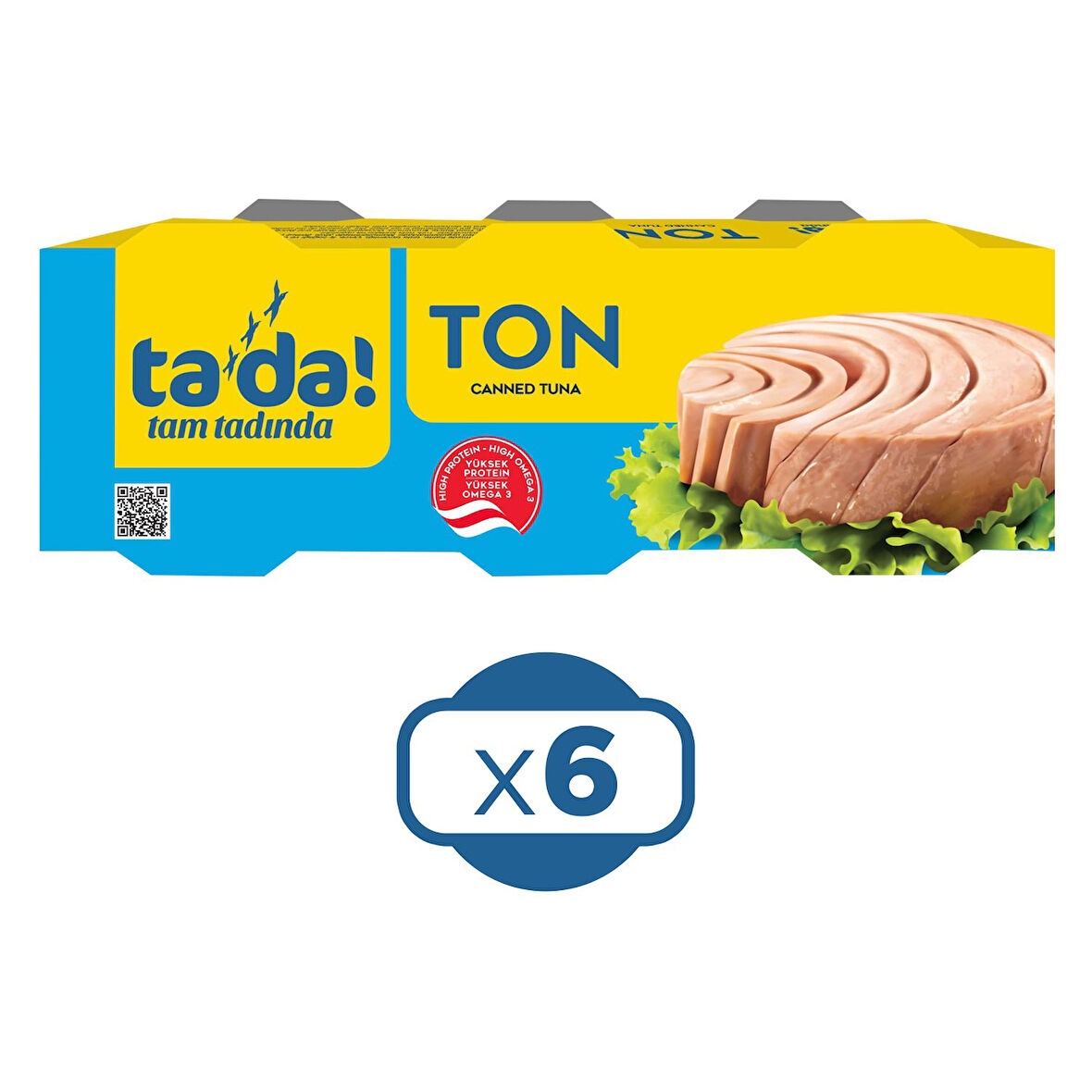 Tada Ayçiçek Yağlı Ton Balığı 3x75 Gr x 6 Adet