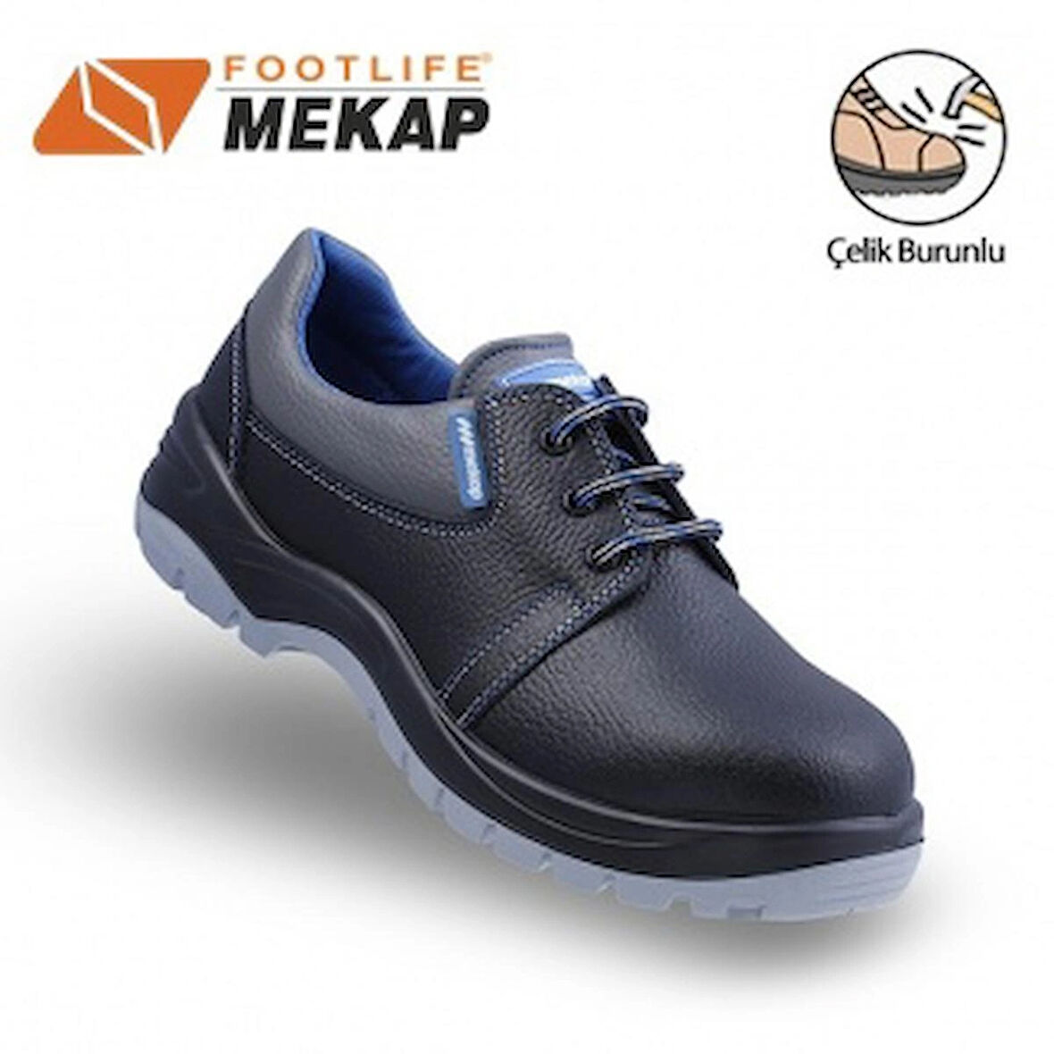 Mekap 106 Siyah Çelik Burunlu İş Ayakkabısı / S3