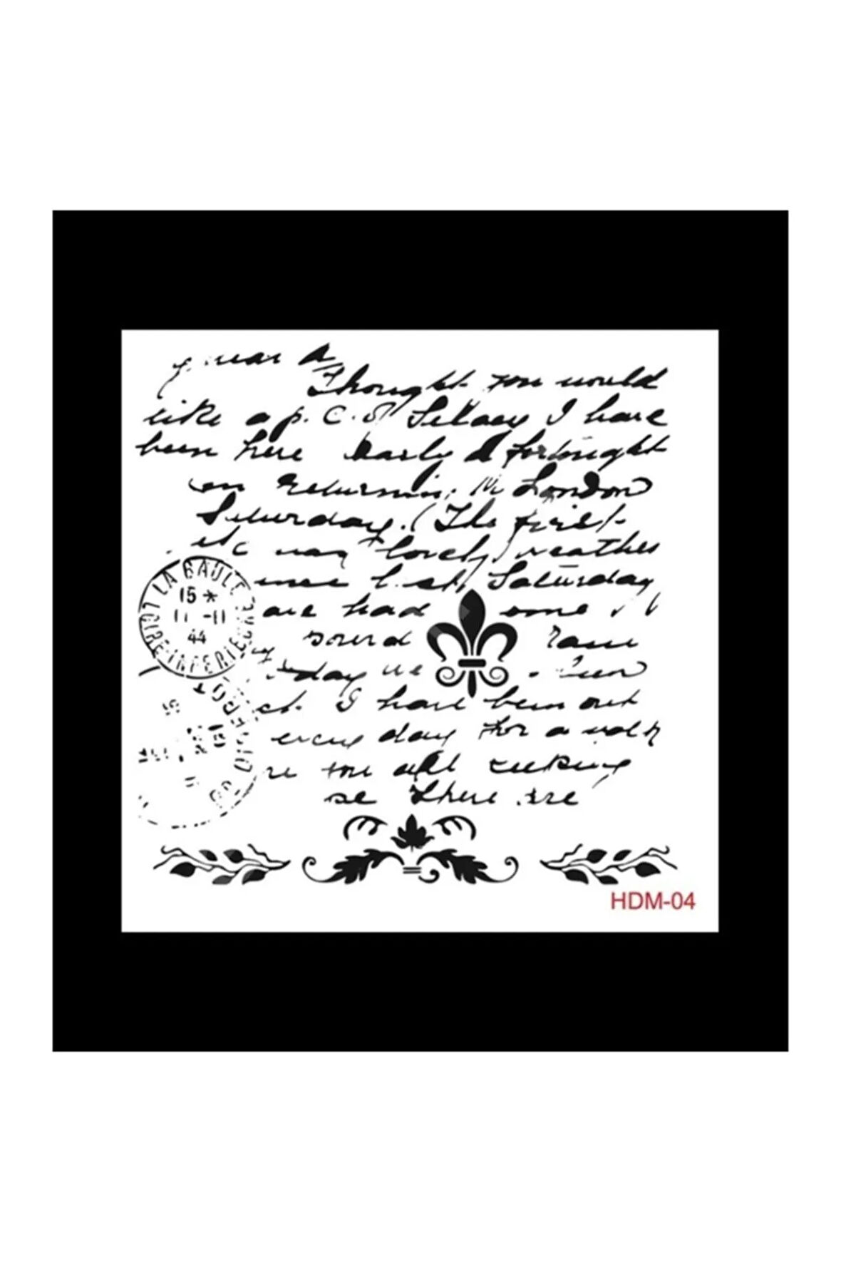 Hdm04 Home Dekor Stencil 25x25