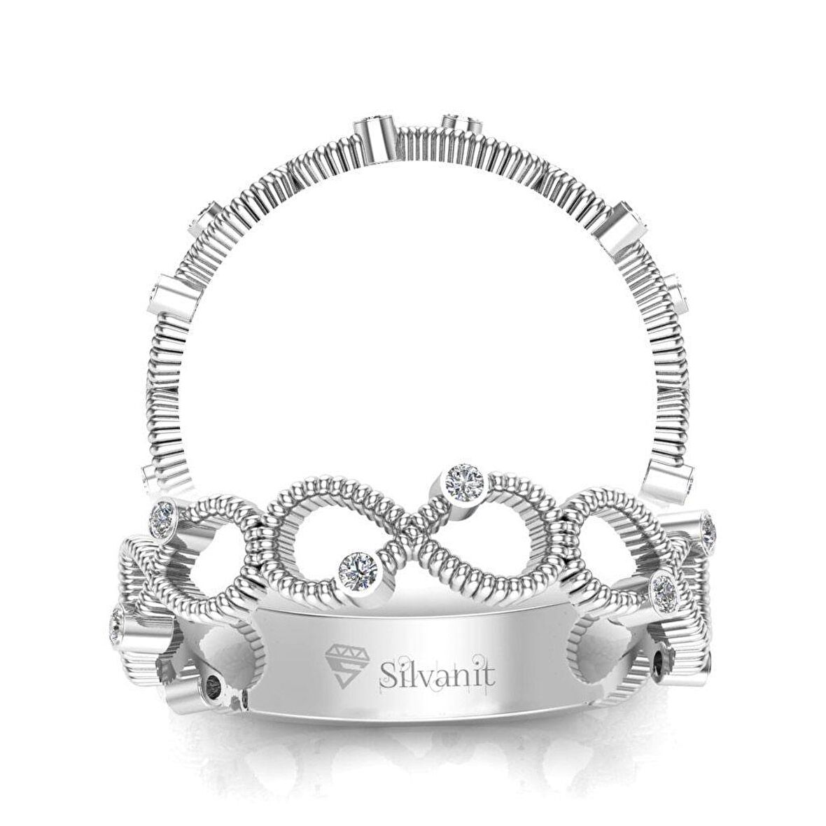 0,07 Karat Pırlanta Sonsuzluk Yüzük