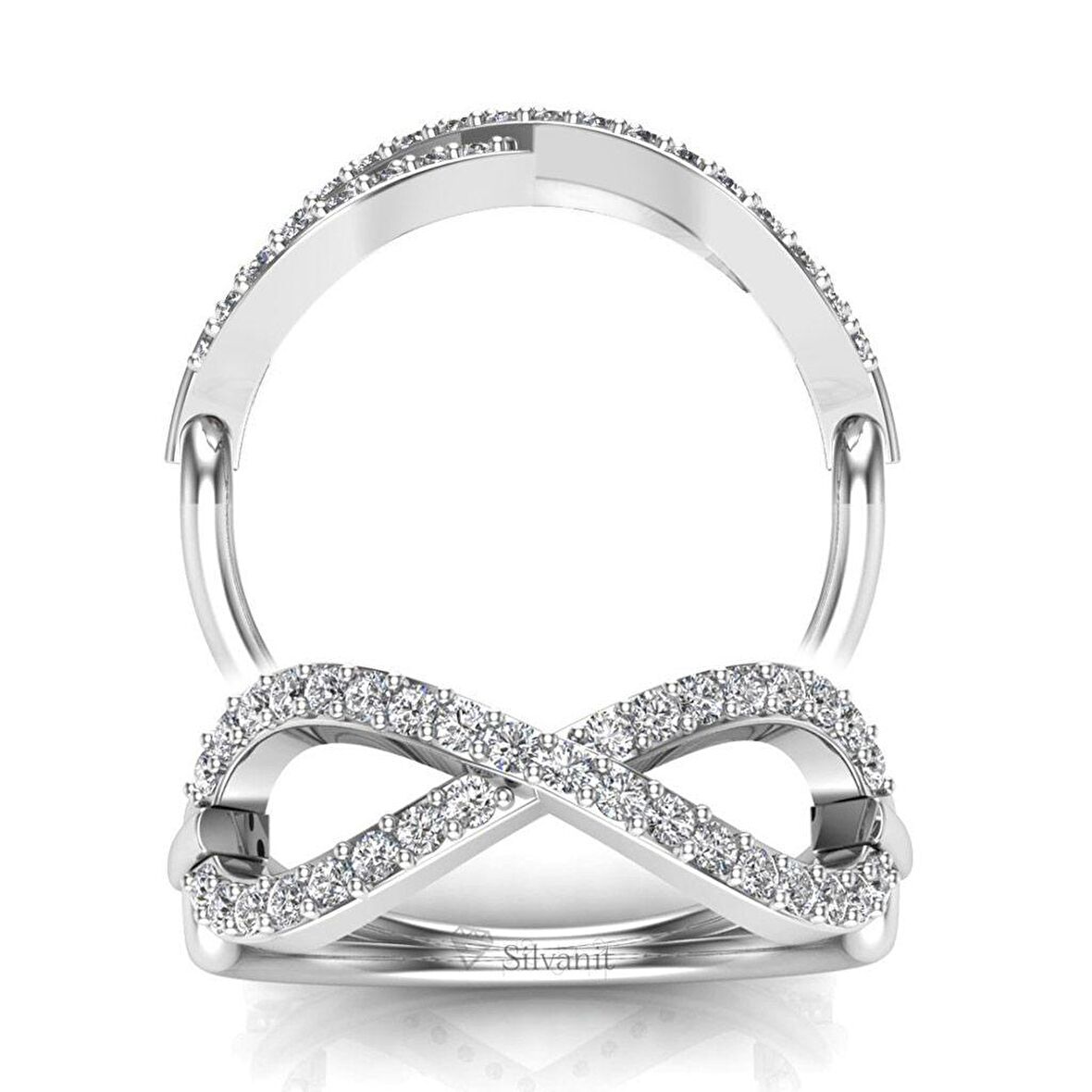 0,34 Karat Pırlanta Sonsuzluk Yüzük