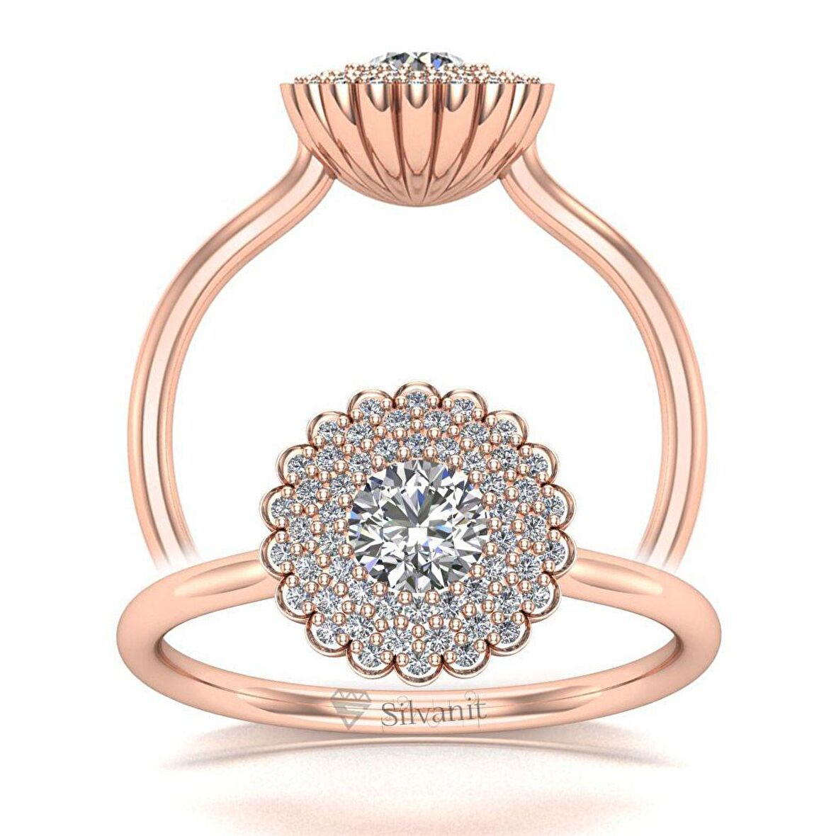 0,50 Karat Pırlanta Fantezi Yüzük