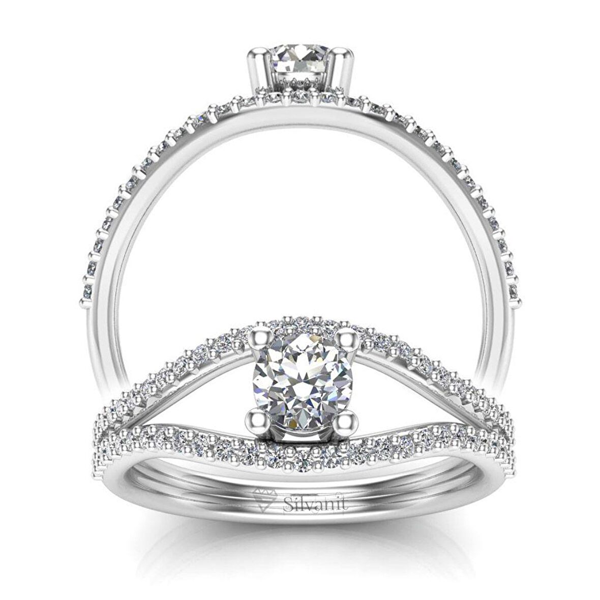 0,50 Karat Pırlanta Fantezi Yüzük